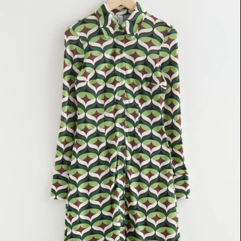 & OTHER STORIES Geometric Short Dress